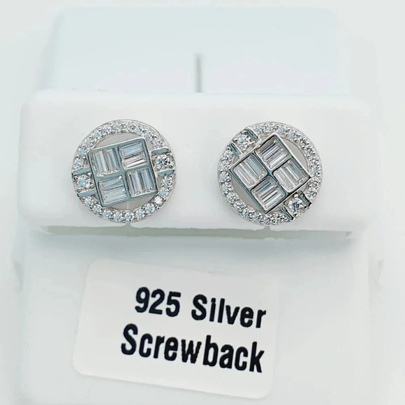 925 Sterling Silver Cubic Zirconia Earrings, U19254788 - Picture 4 of 11
